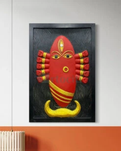 Maa Linga Bhairavi 3D Relief Mural Wall Art(Maa Linga Bhairavi 3d Relief Mural Wall Art) -Artociti Sale Store maa linga bhairavi 3d relief mural wall art 444