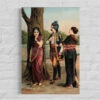 Madalsa And Ritudhwaj By Raja Ravi Varma Famous Canvas Painting(Madalsa And Ritudhwaj By Raja Ravi Varma Famous Canvas Painting) -Artociti Sale Store madalsa and ritudhwaj by raja ravi varma famous canvas painting 24x16 inches verma 744
