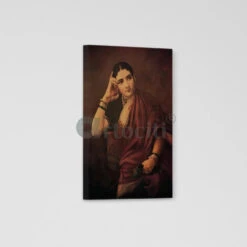 Maharashtrian Woman By Raja Ravi Varma Canvas Painting(Maharashtrian Woman By Raja Ravi Varma Famous Canvas Painting Expectation) -Artociti Sale Store maharashtrian woman by raja ravi varma canvas painting 316