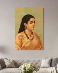 Mahasveta By Raja Ravi Varma Famous Canvas Painting(Mahasveta By Raja Ravi Varma Famous Canvas Painting) -Artociti Sale Store mahasveta by raja ravi varma famous canvas painting 403