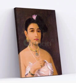 Malabar Beauty By Raja Ravi Varma Famous Canvas Painting(Malabar Beauty By Raja Ravi Varma Famous Canvas Painting) -Artociti Sale Store malabar beauty by raja ravi varma famous canvas painting 30x20 inches verma 677