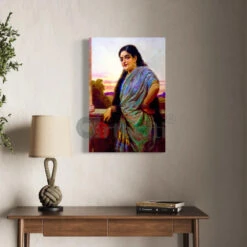 Manini By Raja Ravi Varma Famous Canvas Painting(Manini By Raja Ravi Varma Famous Canvas Painting) 12 Manini By Raja Ravi Varma Famous Canvas Painting(Manini By Raja Ravi Varma Famous Canvas Painting) -Artociti Sale Store manini by raja ravi varma famous canvas painting 18x12 inch 541