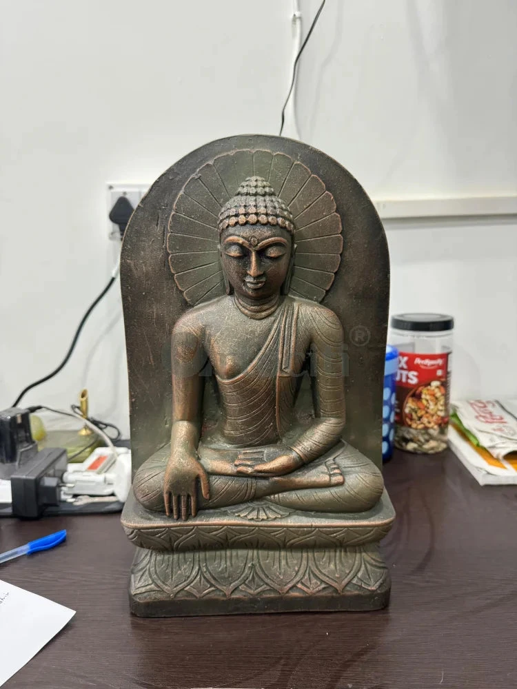 Meditating Bhumisparsha Buddha 3D Relief Sculpture Table Decor(Invoke Harmony 15 Inch Meditating Bhumisparsha Buddha 3d Relief Mural Transformative Wall Table Decor) 10 Meditating Bhumisparsha Buddha 3D Relief Sculpture Table Decor(Invoke Harmony 15 Inch Meditating Bhumisparsha Buddha 3d Relief Mural Transformative Wall Table Decor) - Image 8