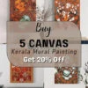 MEGA BUNDLE: Buy 5 Kerala Mural Paintings & Get 20% Off(Mega Bundle Buy 5 Kerala Mural Paintings Get 20 Off) -Artociti Sale Store mega bundle buy 5 kerala mural paintings get 20 off wall art 259