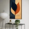 Minimalist Design Abstract Leaf Floral Painting(Minimalist Design Abstract Leaf Floral Painting) -Artociti Sale Store minimalist design abstract leaf floral painting 18x12 inches 947