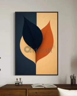 Minimalist Design Abstract Leaf Floral Painting(Minimalist Design Abstract Leaf Floral Painting) -Artociti Sale Store minimalist design abstract leaf floral painting 717