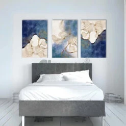 Modern Abstract Canvas Painting In India Set Of 3 High Quality Giclee Print(Abstract Canvas Painting In India Moa 03)