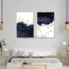 Modern Abstract Canvas Painting Set Of 2 High Quality Giclee Print(Modern Abstract Canvas Painting Gp Moa 01) -Artociti Sale Store modern abstract canvas painting set of 2 high quality giclee print 24x16 inch 871
