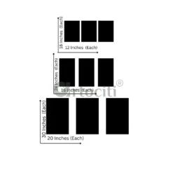 Modern Abstract Canvas Painting Teal And Black Set Of 3(Modern Abstract Canvas Painting Teal And Black Set Of 3) -Artociti Sale Store modern abstract canvas painting teal and black set of 3 932