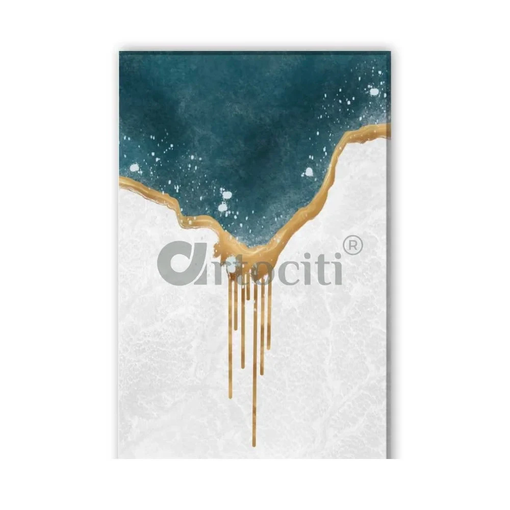 Modern Abstract Canvas Painting Teal Drops -Set Of 3 High Quality Giclee Print(Abstract Canvas Painting Gp Moa 02) 5 Modern Abstract Canvas Painting Teal Drops -Set Of 3 High Quality Giclee Print(Abstract Canvas Painting Gp Moa 02) - Image 3