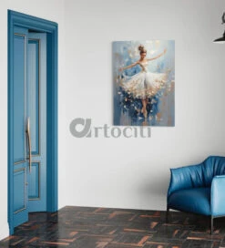 Modern Abstract Canvas Printing Of Dancing Ballet Girl(Grace In Motion Modern Abstract Canvas Printing Of Dancing Ballet Girl 44x32 Inches) -Artociti Sale Store modern abstract canvas printing of dancing ballet girl 24x16 inches 208