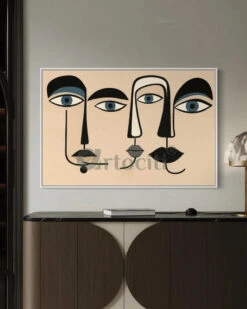 Modern Minimalist Abstract Faces Canvas Painting(Modern Minimalist Abstract Faces Canvas Painting) 14 Modern Minimalist Abstract Faces Canvas Painting(Modern Minimalist Abstract Faces Canvas Painting) -Artociti Sale Store modern minimalist abstract faces canvas painting 480