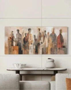 Multi-Figure Design Modern Abstract Canvas Painting(Multi Figure Design Modern Abstract Canvas Painting)