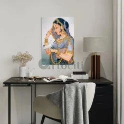 Multicolor Bani Thani Rajasthani Canvas Giclee Print(Royal Radiance Rajasthani Multicolor Bani Thani Canvas Giclee Print Timeless Elegance In 24x16 And 30x20 Inches) -Artociti Sale Store multicolor bani thani rajasthani canvas giclee print 215