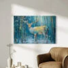 Multicolor Reindeer Abstract Canvas Giclee Print Modern Art Decor(Multicolor Reindeer Abstract Canvas Giclee Print Modern Art Decor) -Artociti Sale Store multicolor reindeer abstract canvas giclee print modern art decor 30x20 inch 213