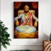 Original Image Of Chattrapati Shivaji Maharaj Giclee Canvas Art Print(Chattrapati Shivaji Maharaj Canvas Giclee Print)