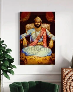 Original Image Of Chattrapati Shivaji Maharaj Giclee Canvas Art Print(Chattrapati Shivaji Maharaj Canvas Giclee Print)
