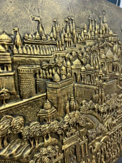 Palitana Shatrunjay Mountain 3D Relief Mural Art(4x3 Embark On A Spiritual Journey With Artocitis Palitana Shatrunjay Mountain 3d Relief Mural Art Jain) -Artociti Sale Store palitana shatrunjay mountain 3d relief mural art 245