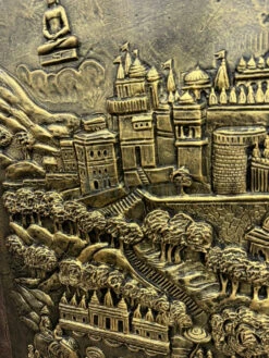 Palitana Shatrunjay Mountain 3D Relief Mural Art(4x3 Embark On A Spiritual Journey With Artocitis Palitana Shatrunjay Mountain 3d Relief Mural Art Jain) -Artociti Sale Store palitana shatrunjay mountain 3d relief mural art 343
