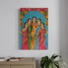 Panchakanya Painting By Raja Ravi Varma Famous Canvas Painting(Panchakanya Mandodari Kunti Tara Ahalya And Draupadi By Raja Ravi Varma Famous Canvas Painting) -Artociti Sale Store panchakanya painting by raja ravi varma famous canvas 960