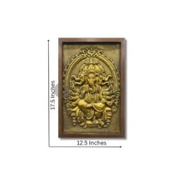 Panchmukhi Ganesha 3D Wall Art(Panchmukhi Ganesh 3d Wall Hanging) -Artociti Sale Store panchmukhi ganesha 3d wall art decor 256