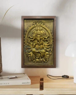 Panchmukhi Ganesha 3D Wall Art(Panchmukhi Ganesh 3d Wall Hanging)