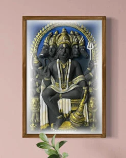 Panchmukhi Hanuman 3D Relief Mural Wall Art In 3 Sizes(Standing Posture Panchmukhi Hanuman Relief Mural) -Artociti Sale Store panchmukhi hanuman 3d relief mural wall art in 3 sizes 701