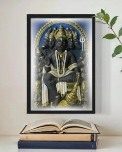 Panchmukhi Hanuman 3D Relief Mural Wall Art In 3 Sizes(Standing Posture Panchmukhi Hanuman Relief Mural) -Artociti Sale Store panchmukhi hanuman 3d relief mural wall art in 3 sizes 920