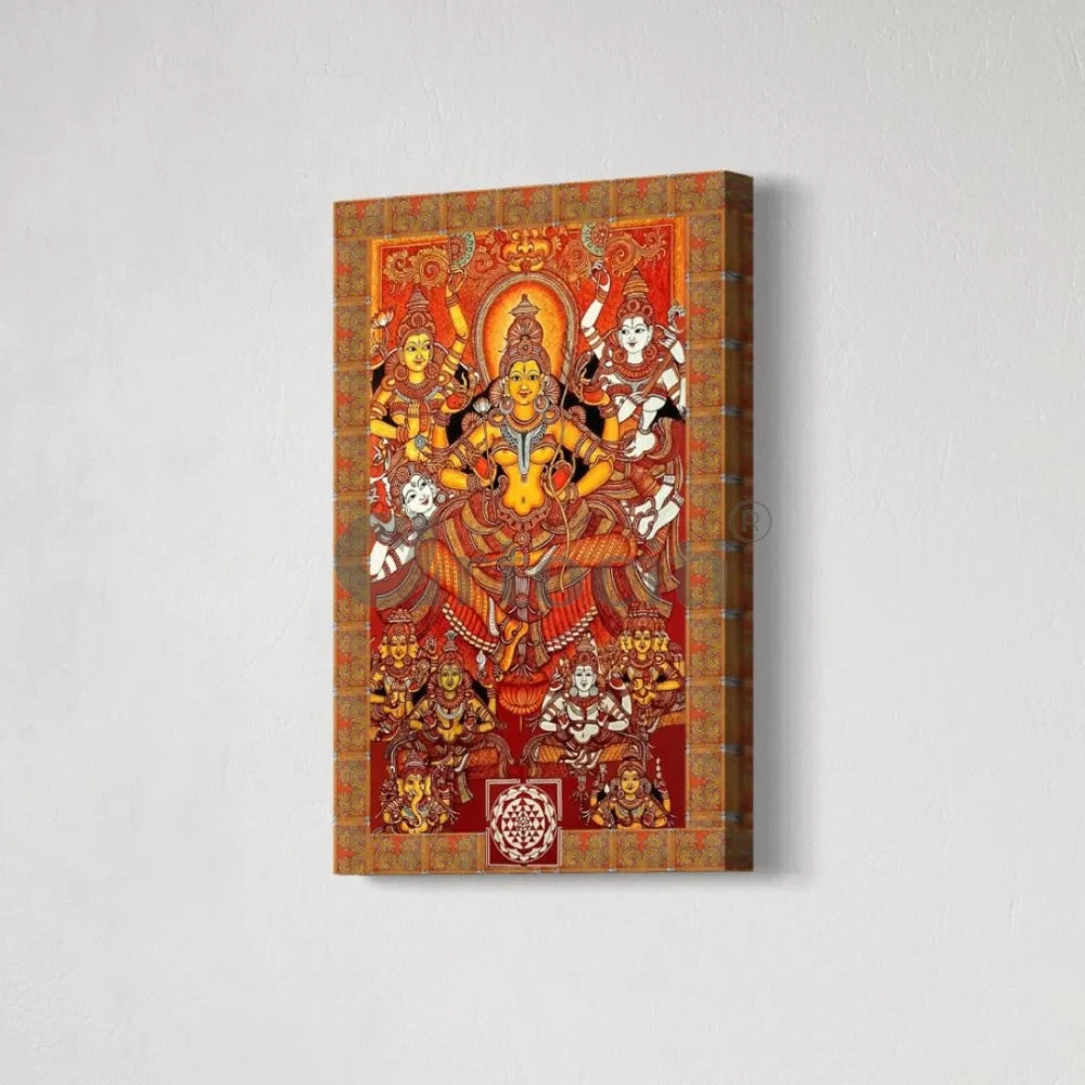 Parashura Maa Prathishta Kerala Mural Bhagavathy Temples Canvas Giclee Print(Parashura Maa Prathishta Kerala Mural Bhagavathy Temples Canvas Giclee Print) 6 Parashura Maa Prathishta Kerala Mural Bhagavathy Temples Canvas Giclee Print(Parashura Maa Prathishta Kerala Mural Bhagavathy Temples Canvas Giclee Print) - Image 4