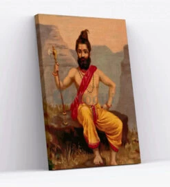 Parashuram Avatar By Raja Ravi Varma Famous Canvas Painting(Parashuram Avatar By Raja Ravi Varma Famous Canvas Painting) -Artociti Sale Store parashuram avatar by raja ravi varma famous canvas painting 30x20 inches verma 523