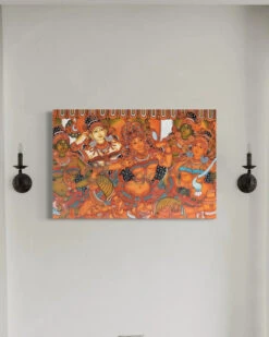 Parvathy Chamayam Kerala Mural Canvas Giclee Print(Parvathy Chamayam Kerala Mural Canvas Giclee Print Exquisite Divine Art) 18 Parvathy Chamayam Kerala Mural Canvas Giclee Print(Parvathy Chamayam Kerala Mural Canvas Giclee Print Exquisite Divine Art) -Artociti Sale Store parvathy chamayam kerala mural canvas giclee print 18x12 inch 253