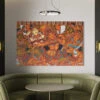 Parvathy Chamayam Kerala Mural Canvas Giclee Print(Parvathy Chamayam Kerala Mural Canvas Giclee Print Exquisite Divine Art) -Artociti Sale Store parvathy chamayam kerala mural canvas giclee print 48x32 inch 646