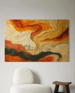 Path Of Liquid Fire Abstract Painting | Fiery Earth Flow | Modern Abstract Textured Canvas Painting - Premium Giclée Print(Path Of Liquid Fire Abstract Painting Fiery Earth Flow Modern Abstract Textured Canvas Painting Premium Giclee Print) -Artociti Sale Store path of liquid fire abstract painting fiery earth flow modern textured canvas premium giclee print 303