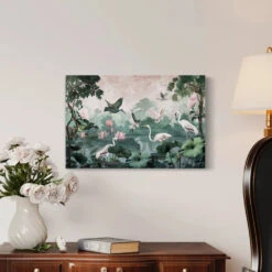 Pichwai Jungle Canvas Giclee Print(Pichwai Jungle Canvas Giclee Print Elevate Your Decor) -Artociti Sale Store pichwai jungle canvas giclee print 182