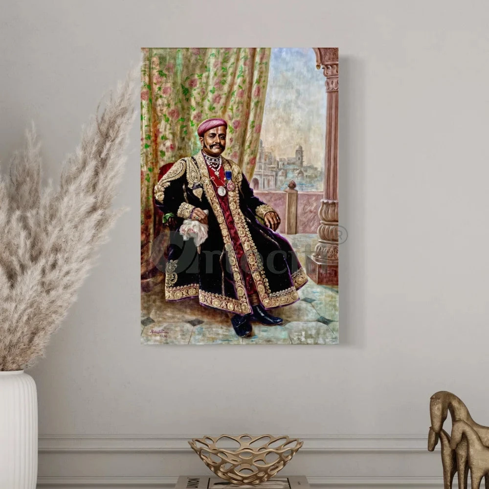 Portrait Of Seth Lachman Das Cie By Raja Ravi Varma Famous Canvas Painting(Portrait Of Seth Lachman Das Cie By Raja Ravi Varma 1896 Famous Canvas Painting) 3 Portrait Of Seth Lachman Das Cie By Raja Ravi Varma Famous Canvas Painting(Portrait Of Seth Lachman Das Cie By Raja Ravi Varma 1896 Famous Canvas Painting)