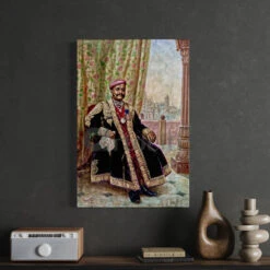 Portrait Of Seth Lachman Das Cie By Raja Ravi Varma Famous Canvas Painting(Portrait Of Seth Lachman Das Cie By Raja Ravi Varma 1896 Famous Canvas Painting) 12 Portrait Of Seth Lachman Das Cie By Raja Ravi Varma Famous Canvas Painting(Portrait Of Seth Lachman Das Cie By Raja Ravi Varma 1896 Famous Canvas Painting) -Artociti Sale Store portrait of seth lachman das cie by raja ravi varma famous canvas painting 24x16 inch 429