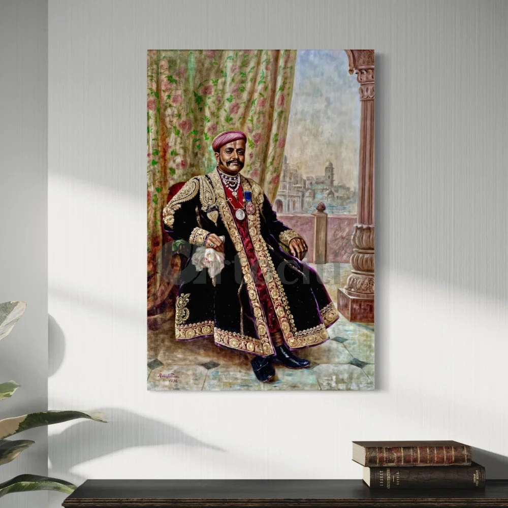 Portrait Of Seth Lachman Das Cie By Raja Ravi Varma Famous Canvas Painting(Portrait Of Seth Lachman Das Cie By Raja Ravi Varma 1896 Famous Canvas Painting) 5 Portrait Of Seth Lachman Das Cie By Raja Ravi Varma Famous Canvas Painting(Portrait Of Seth Lachman Das Cie By Raja Ravi Varma 1896 Famous Canvas Painting) - Image 3