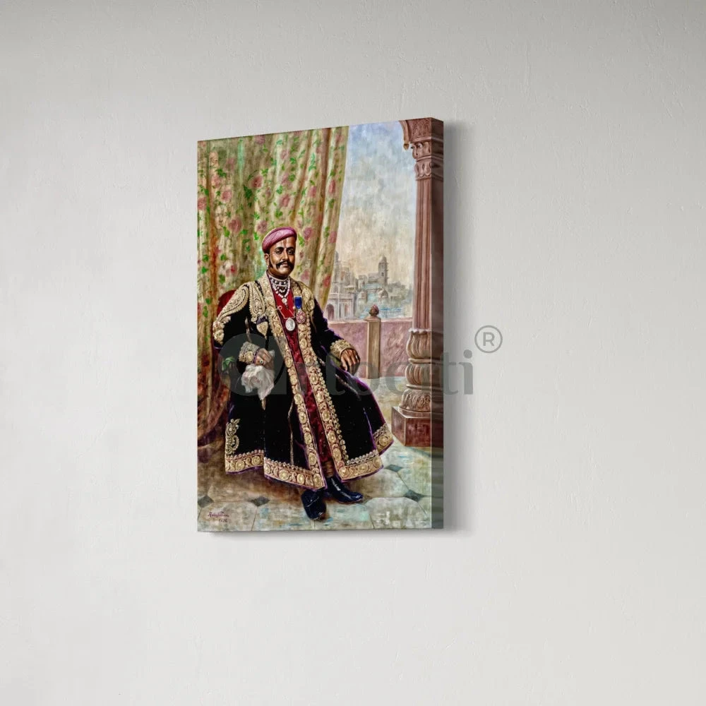 Portrait Of Seth Lachman Das Cie By Raja Ravi Varma Famous Canvas Painting(Portrait Of Seth Lachman Das Cie By Raja Ravi Varma 1896 Famous Canvas Painting) 4 Portrait Of Seth Lachman Das Cie By Raja Ravi Varma Famous Canvas Painting(Portrait Of Seth Lachman Das Cie By Raja Ravi Varma 1896 Famous Canvas Painting) - Image 2