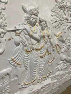 Radha Krishna 3D Elevation Sculpture Relief Mural Wall Art | Multiple Size Available(Radha Krishna 3d Elevation Sculpture Relief Mural Wall Art Multiple Size Available) -Artociti Sale Store radha krishna 3d elevation sculpture relief mural wall art multiple size available 274
