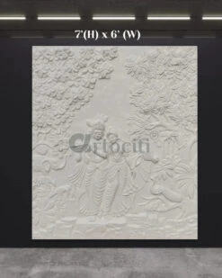 Radha Krishna 3D Elevation Sculpture Relief Mural Wall Art | Multiple Size Available(Radha Krishna 3d Elevation Sculpture Relief Mural Wall Art Multiple Size Available) -Artociti Sale Store radha krishna 3d elevation sculpture relief mural wall art multiple size available 575