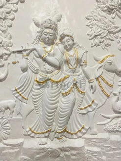 Radha Krishna 3D Elevation Sculpture Relief Mural Wall Art | Multiple Size Available(Radha Krishna 3d Elevation Sculpture Relief Mural Wall Art Multiple Size Available) -Artociti Sale Store radha krishna 3d elevation sculpture relief mural wall art multiple size available 866