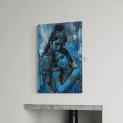 Radha Krishna Canvas Giclee Print(Radha Krishna Canvas Giclee Print Divine Love Unveiled) -Artociti Sale Store radha krishna canvas giclee print 614