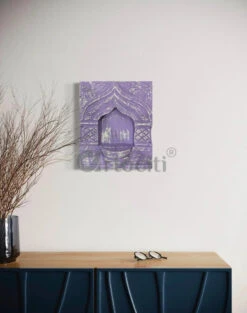 Rajasthani Jharokha Wall Decor | Colorful Wall Decor | Ready To Hang(Rajasthani Jharokha Wall Decor 01) -Artociti Sale Store rajasthani jharokha wall decor colorful ready to hang purple white only 943