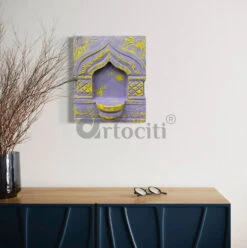 Rajasthani Jharokha Wall Decor | Colorful Wall Decor | Ready To Hang(Rajasthani Jharokha Wall Decor 01) -Artociti Sale Store rajasthani jharokha wall decor colorful ready to hang purple yellow only 772