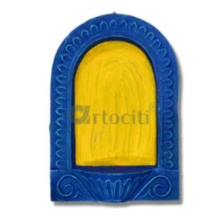Rajasthani Jharokha Wall Decor | Vintage Looking Wall Decor | Ready To Hang(Rajasthani Jharokha Wall Decor 02) -Artociti Sale Store rajasthani jharokha wall decor vintage looking ready to hang blue yellow 615