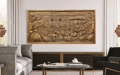 Rajyabhishek Of Chattrapati Shivaji Maharaj 3D Relief Mural Wall Art(6x3 Feet Rajyabhishek Coronation Of Chattrapati Shivaji Maharaj 3d Relief Mural Wall Art) -Artociti Sale Store rajyabhishek of chattrapati shivaji maharaj 3d relief mural wall art 3x6 feet bronze 273