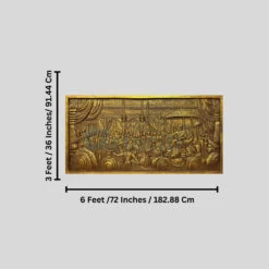 Rajyabhishek Of Chattrapati Shivaji Maharaj 3D Relief Mural Wall Art(6x3 Feet Rajyabhishek Coronation Of Chattrapati Shivaji Maharaj 3d Relief Mural Wall Art) -Artociti Sale Store rajyabhishek of chattrapati shivaji maharaj 3d relief mural wall art 536