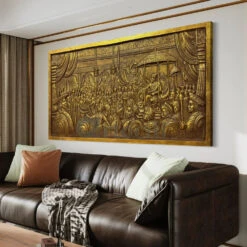 Rajyabhishek Of Chattrapati Shivaji Maharaj 3D Relief Mural Wall Art(6x3 Feet Rajyabhishek Coronation Of Chattrapati Shivaji Maharaj 3d Relief Mural Wall Art) -Artociti Sale Store rajyabhishek of chattrapati shivaji maharaj 3d relief mural wall art 955