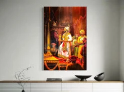 Rajyabhishek Of Chattrapati Shivaji Maharaj Canvas Giclee Print(Coronation Of Chattrapati Shivaji Maharaj Premium Canvas Giclee Print) -Artociti Sale Store rajyabhishek of chattrapati shivaji maharaj canvas giclee print 107