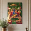 Rajyabhishek Of Lord Rama By Raja Ravi Varma Famous Canvas Painting(Rajyabhishiek Coronation Of Lord Rama As The King Of Ayodhya By Raja Ravi Varma Famous Canvas Painting) -Artociti Sale Store rajyabhishek of lord rama by raja ravi varma famous canvas painting 30x20 inch 283